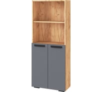 Стеллаж Арника Квартет-13, дуб крафт/графит 00-00162633