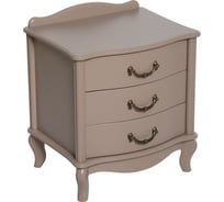 Тумбочка прикроватная WISSAR Джульетта 3 ящика, мокко 7845