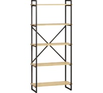 Стеллаж Loftyhome Бервин 4 натуральный 0300912