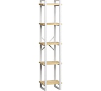 Стеллаж Loftyhome Лондейл 40 натуральный с белым каркасом 1142289