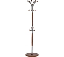 Напольная вешалка Мебелик Д 1 металлик/средне-коричневый 715
