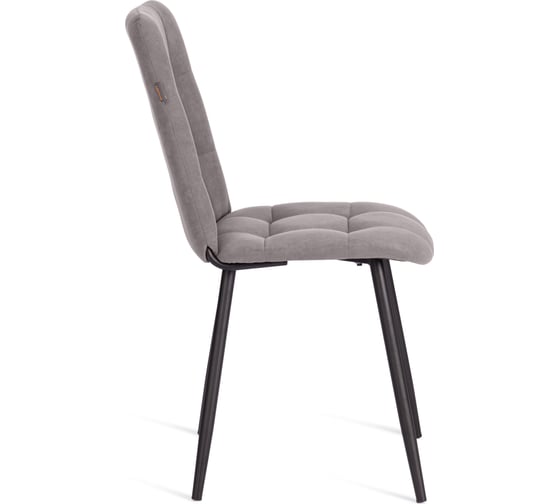 Стул обеденный Tetchair Asti флок, 47x54x86, серый, 29 24293