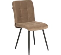 Стул обеденный Tetchair Medeo велюр, 47x56x89, бежевый/черный, (Porsche 5) 21849
