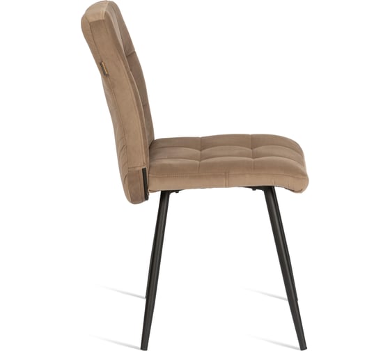 Стул обеденный Tetchair Medeo велюр, 47x56x89, бежевый/черный, (Porsche 5) 21849