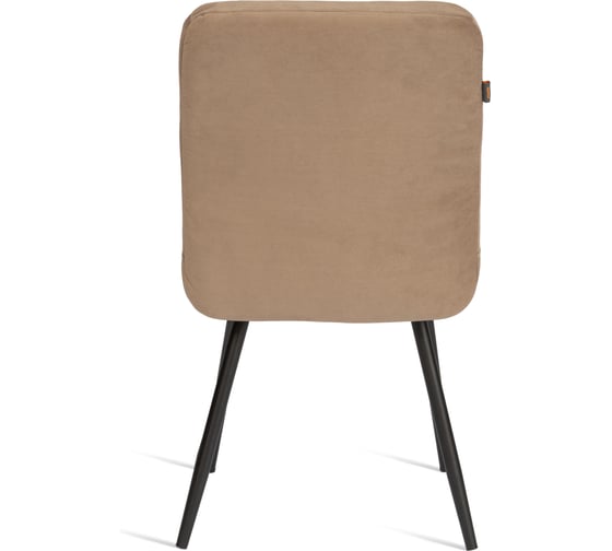 Стул обеденный Tetchair Medeo велюр, 47x56x89, бежевый/черный, (Porsche 5) 21849