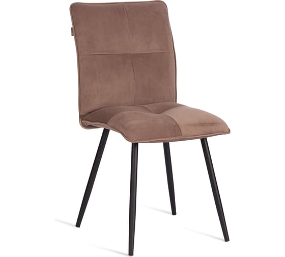 Стул обеденный Tetchair Sweet велюр, 46x55x88, бежевый/черный, (Porsche 5) 21844 1