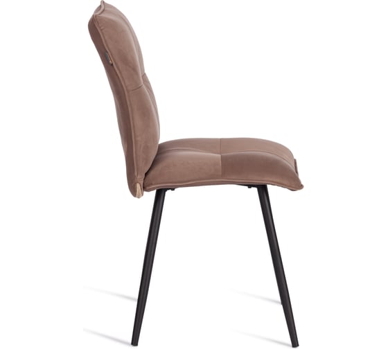 Стул обеденный Tetchair Sweet велюр, 46x55x88, бежевый/черный, (Porsche 5) 21844