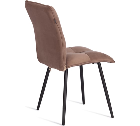 Стул обеденный Tetchair Sweet велюр, 46x55x88, бежевый/черный, (Porsche 5) 21844