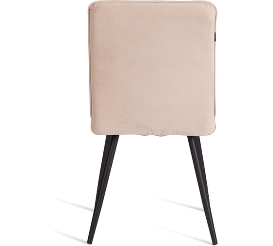 Стул обеденный Tetchair Sweet велюр, 46x55x88, молочный/черный, (Porsche 2) 21843