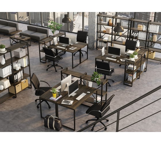 Письменный стол Loftyhome Лондейл1 серый 0516008