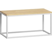 Журнальный стол Loftyhome Бервин натуральный с белым основанием 0300934