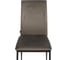 Комплект стульев Tetchair 4 шт. CAPRI (mod. BC565-DC) металл, флок, 43x53x92 см, Dark grey (темно-серый) HLR24 / черный 21261 9