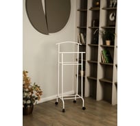 Напольная вешалка для одежды UniStor Ялта на колесах, белый 219672