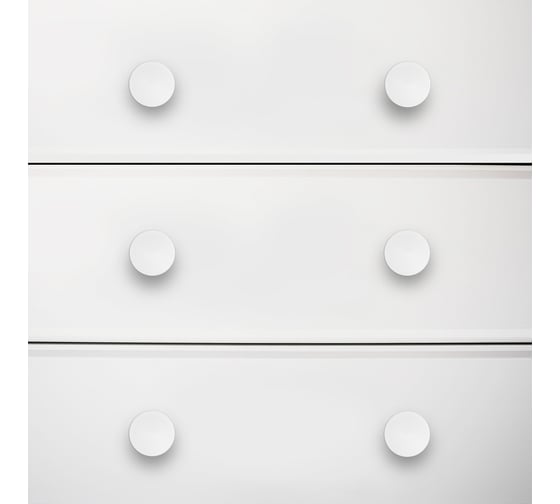 Мебельная ручка-кнопка StahlBuro AP2401 2 шт., W матовый белый хром 16792