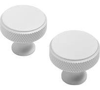 Мебельная ручка-кнопка StahlBuro AP2704 2 шт., W матовый белый хром 16732