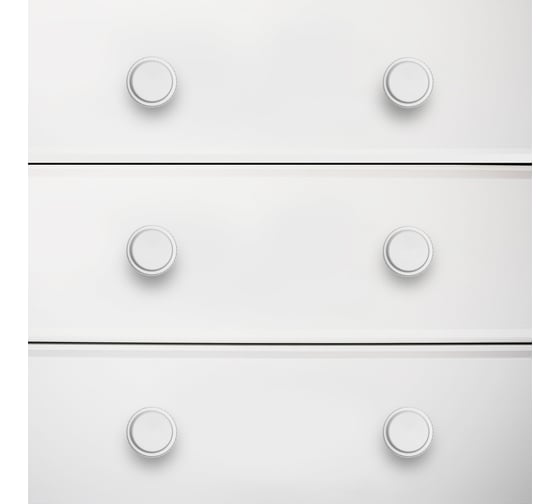 Мебельная ручка-кнопка StahlBuro AP2706 2 шт., W матовый белый хром 16743