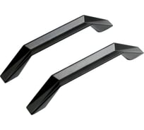 Ручка-скоба мебельная StahlBuro A109-96 2 шт, BL матовый черный 16619