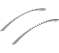 Ручка-скоба мебельная StahlBuro A204-128 2 шт, SC матовый хром 16634