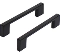 Ручка-скоба мебельная StahlBuro A302-96 2 шт, BL матовый черный 16667