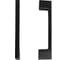 Ручка-скоба мебельная StahlBuro A302-96 2 шт, BL матовый черный 16667 2