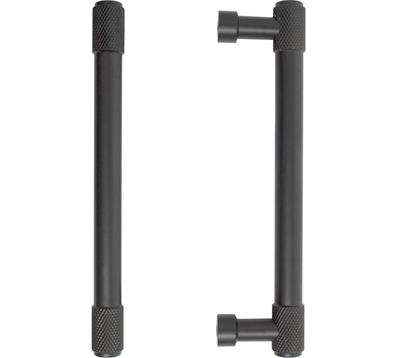 Ручка-скоба мебельная StahlBuro AP2307-128 2 шт, BL матовый черный 16727