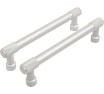 Ручка-скоба мебельная StahlBuro AP2307-128 2 шт, W матовый белый хром 16728