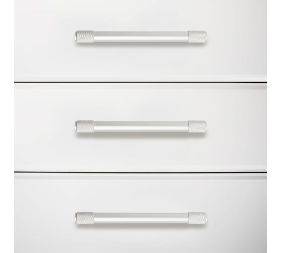 Ручка-скоба мебельная StahlBuro AP2307-128 2 шт, W матовый белый хром 16728