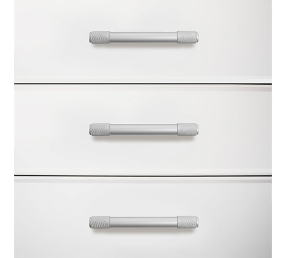 Ручка-скоба мебельная StahlBuro AP2307-96 2 шт, W матовый белый хром 16723