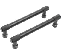 Ручка-скоба мебельная StahlBuro AP2307-96 2 шт, BL матовый черный 16722