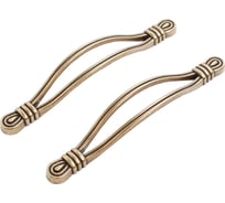 Ручка-скоба мебельная StahlBuro C2515-128 2 шт, AB состаренная бронза 16613