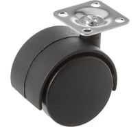 Мебельное колесо А5 TWP 50 черное, 50 мм 1000240