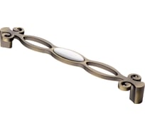Ручка-скоба KERRON с фарфором, 192 мм, атласная бронза SF18-11-192 MAB
