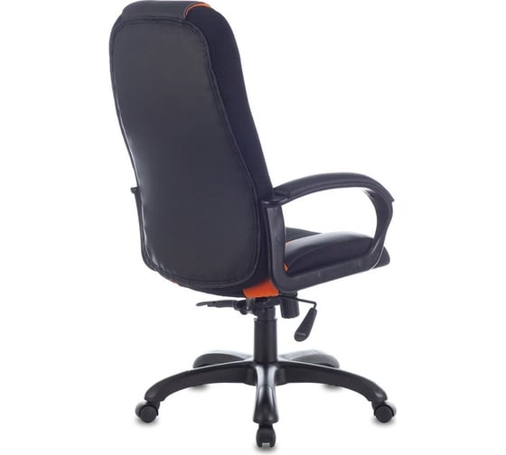 Компьютерное кресло BRABIX PREMIUM Rapid GM-102, 120 кг, экокожа/ткань, черное/оранж 532420