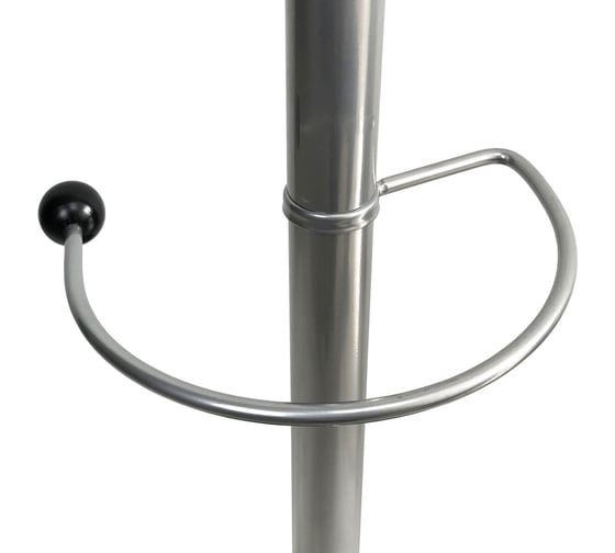 Вешалка-стойка BRABIX CR-855 металл, 4+3 крючка, цвет серебристый 606434