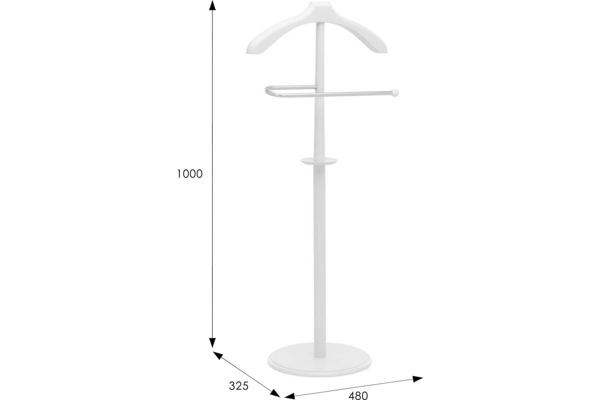 Вешалка напольная leset нова белый