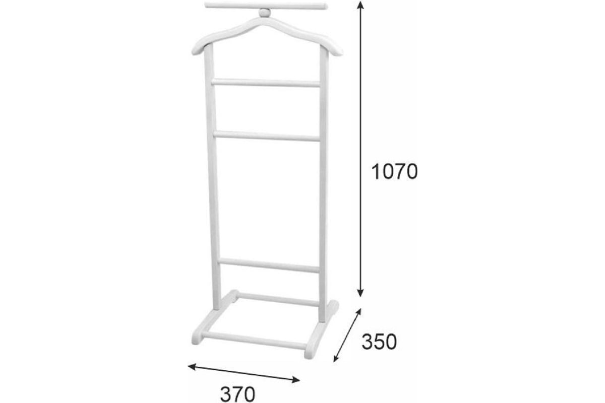 Вешалка напольная в 12н белый ясень