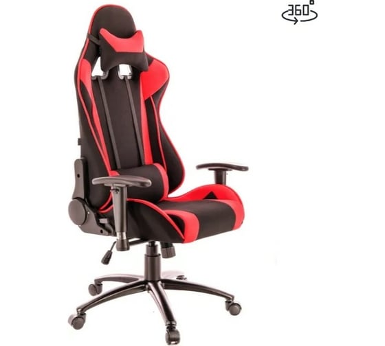Кресло Everprof  ткань EP-lotus s4 fabric black/red