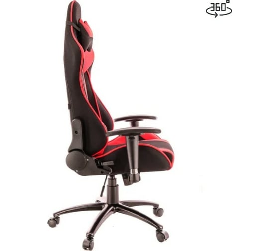 Кресло Everprof  ткань EP-lotus s4 fabric black/red