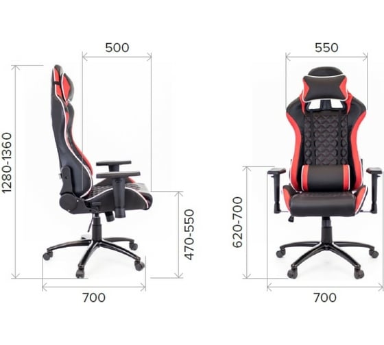 Кресло Everprof экокожа EP-lotus s11 eco black/red