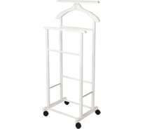 Костюмная вешалка Мебелик В 22Н на колесах белый 5293