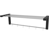 Настенная вешалка Мебелик Вестон венге/металлик 2679