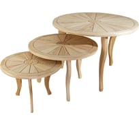 Стол круглый деревянный Лесма стиль массив сосны 850 С-85-70