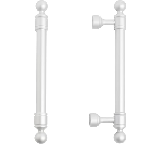 Мебельная ручка-скоба StahlBuro AP2306-96 2 шт., W матовый белый хром 16768