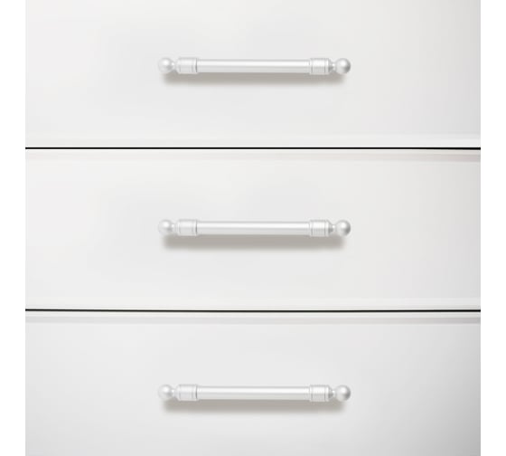 Мебельная ручка-скоба StahlBuro AP2306-96 2 шт., W матовый белый хром 16768