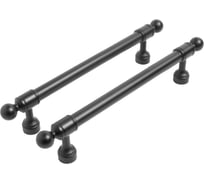 Мебельная ручка-скоба StahlBuro AP2306-128 2 шт., BL матовый черный 16771