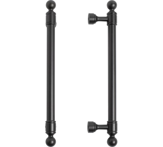 Мебельная ручка-скоба StahlBuro AP2306-128 2 шт., BL матовый черный 16771