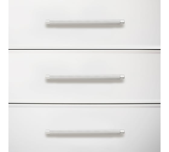 Мебельная ручка-скоба StahlBuro AP2308-128 2 шт., W матовый белый хром 16758