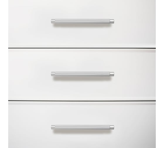 Мебельная ручка-скоба StahlBuro AP2308-96 2 шт., W матовый белый хром 16754