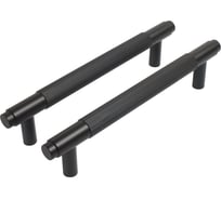 Мебельная ручка-скоба StahlBuro AP2309-128 2 шт., BL матовый черный 16779