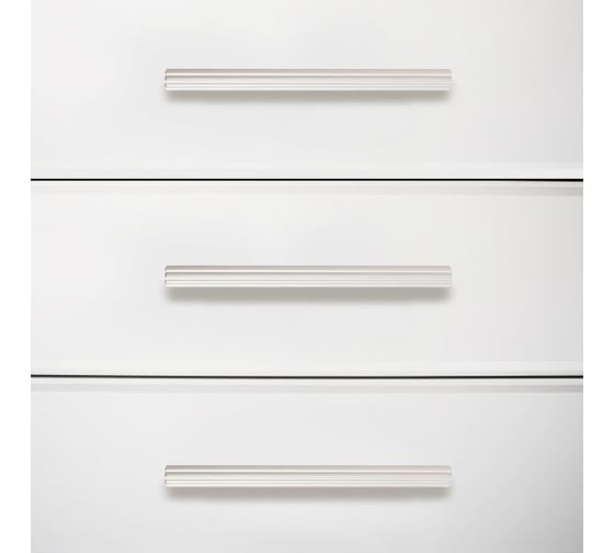 Мебельная ручка-скоба StahlBuro AP2313-128 2 шт., W матовый белый хром 16800